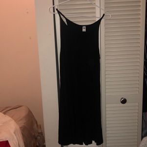 OLD NAVY Black midi dress